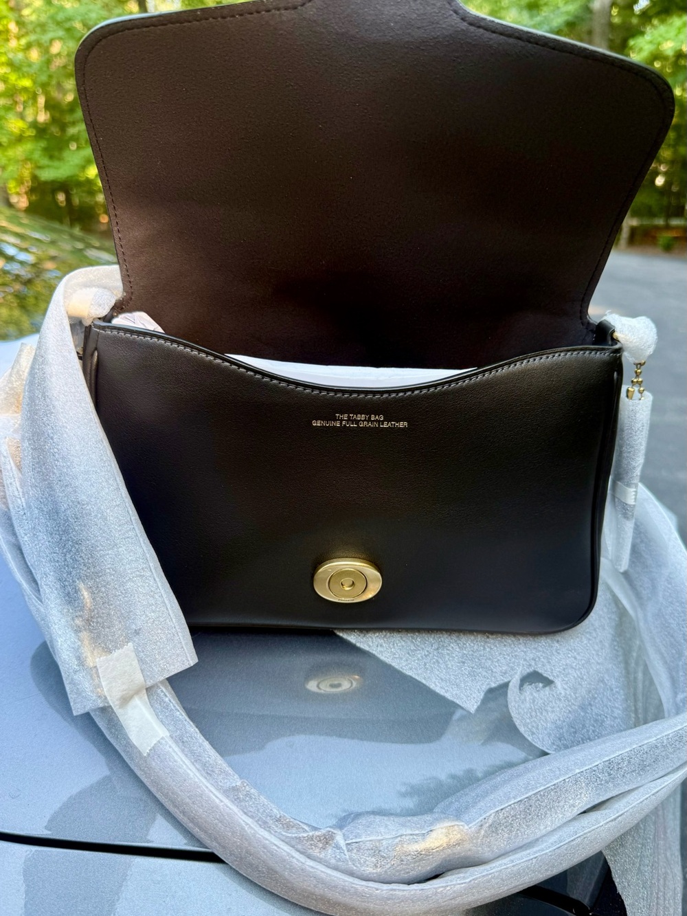 Coach Tabby Black soft Leather Shoulder Bag - Picture 7 of 16